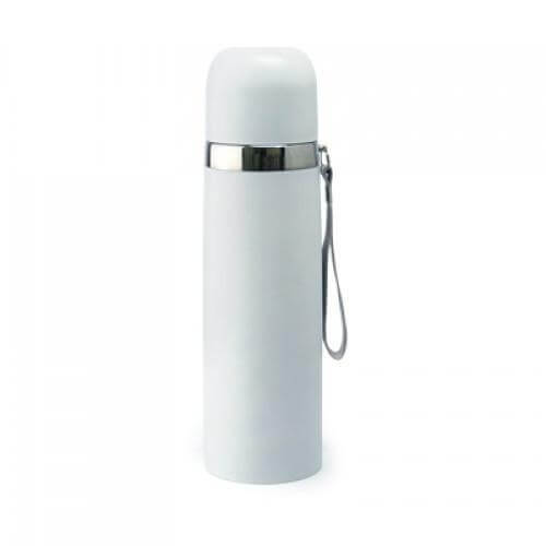 Goodity Thermos Flask in sleek white design, perfect for corporate gifts, ensuring beverages stay hot or cold.