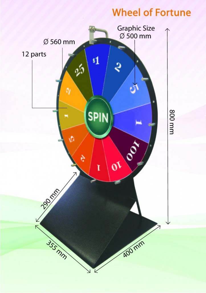 Medium Wheel of Fortune (560mm Diameter) Corporate Gifts Singapore