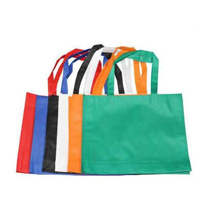 Non Woven Bag (31.5 x 40 x 9) in vibrant colors: Red, Blue, White, Black, Orange, Green.