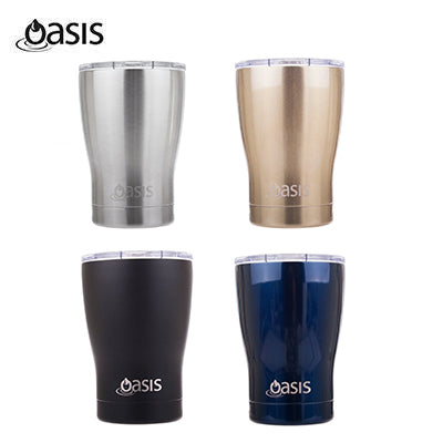 Oasis 340ml S/S Double Wall Insulated Tumbler in multiple colors and finishes, ideal for corporate gifts.