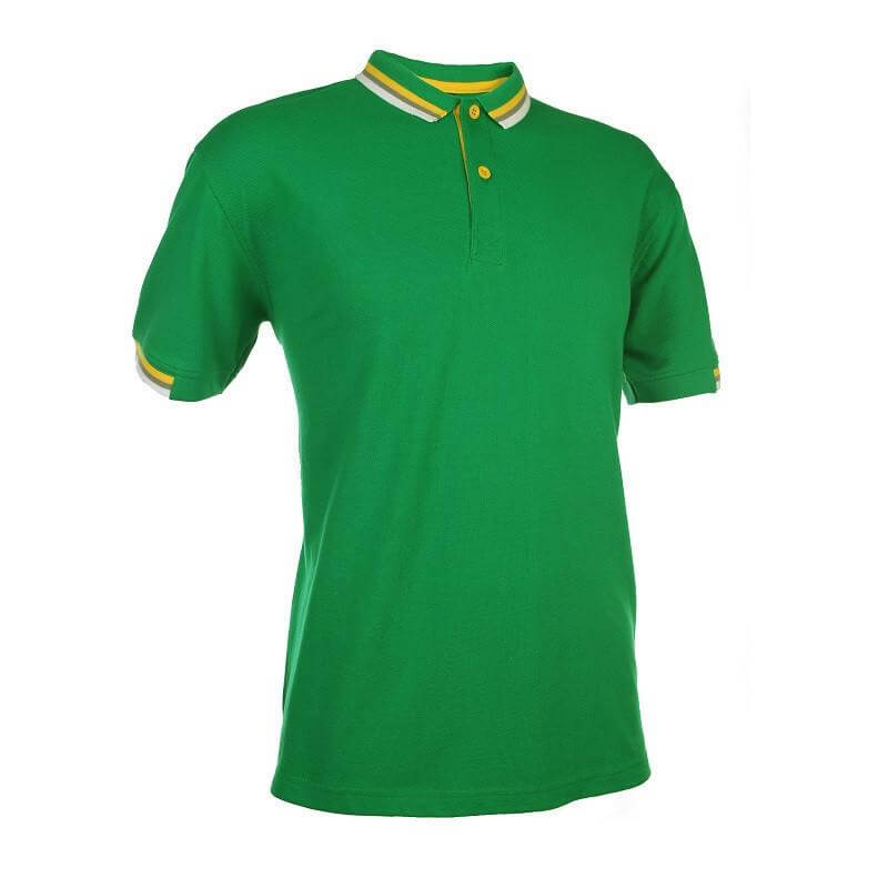 Regular Fit Honeycomb Polo T-shirt with Contrasting Striped Accents Corporate Gifts Singapore