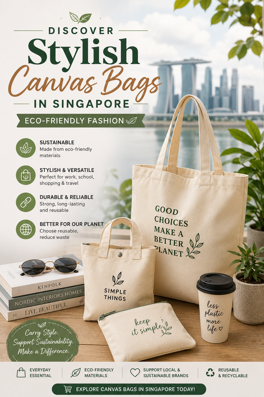 Discover Stylish Canvas Bags in Singapore: Eco-Friendly Fashion