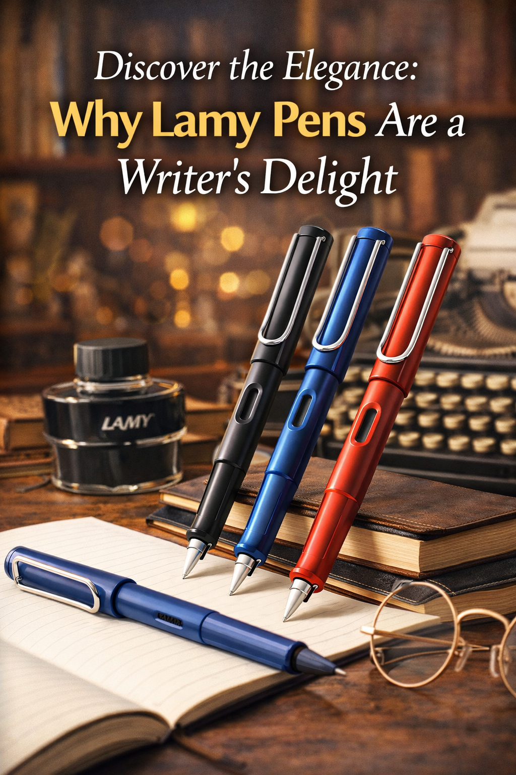 Discover the Elegance: Why Lamy Pens Are a Writer's Delight with elegant pens on a wooden desk.