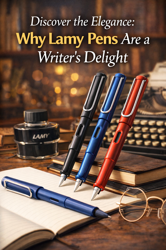 Discover the Elegance: Why Lamy Pens Are a Writer's Delight with elegant pens on a wooden desk.