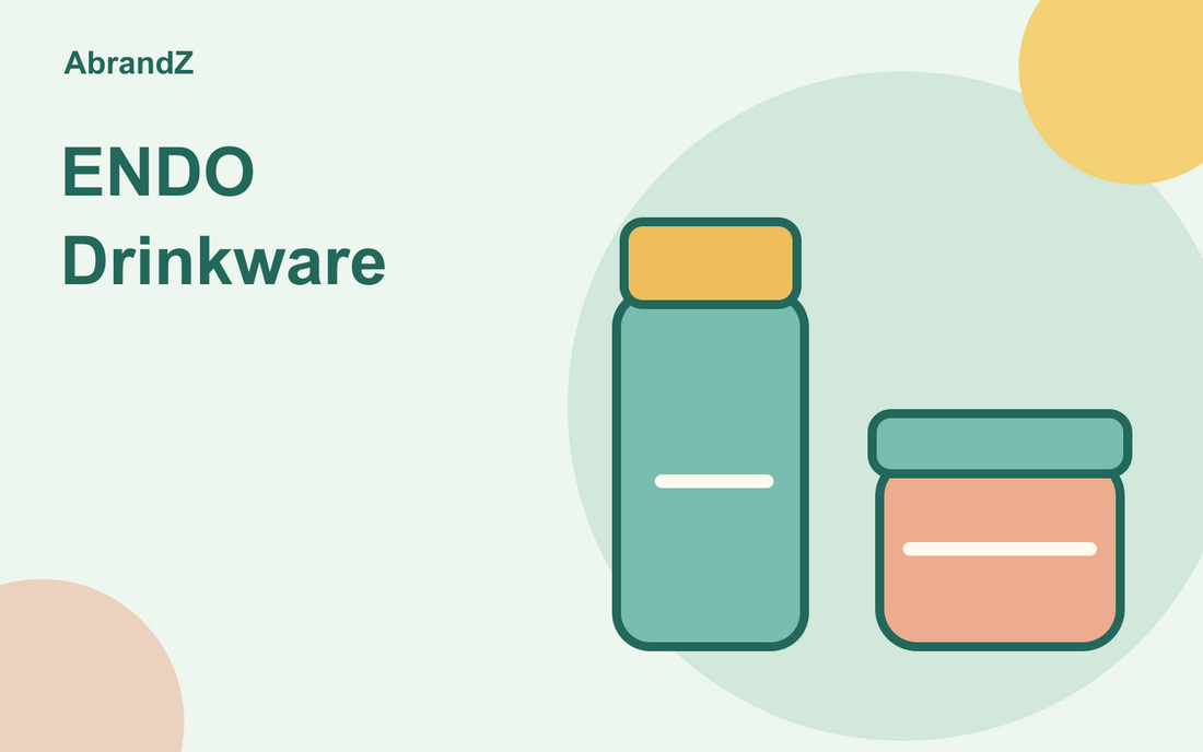 Illustration of a teal flask with a yellow cap beside a coral food jar with a teal lid.