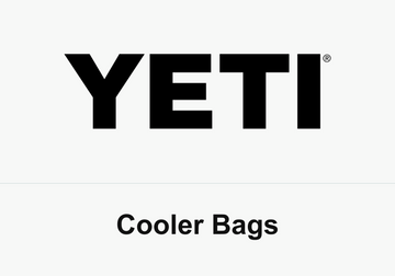 Black YETI wordmark above the words Cooler Bags on white