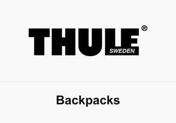 Thule logo above the word Backpacks
