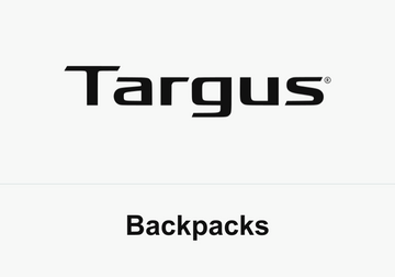 Targus logo above the word Backpacks