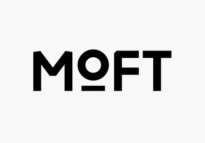Black MOFT wordmark on a white background