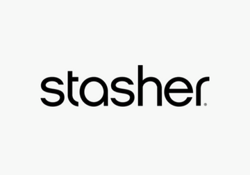Stasher Reusable Food Pouch Collection featuring various food items and pouches for corporate gifting.