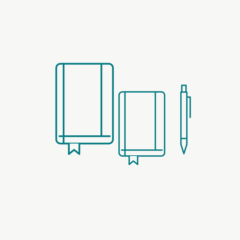 Corporate notebooks with custom branding