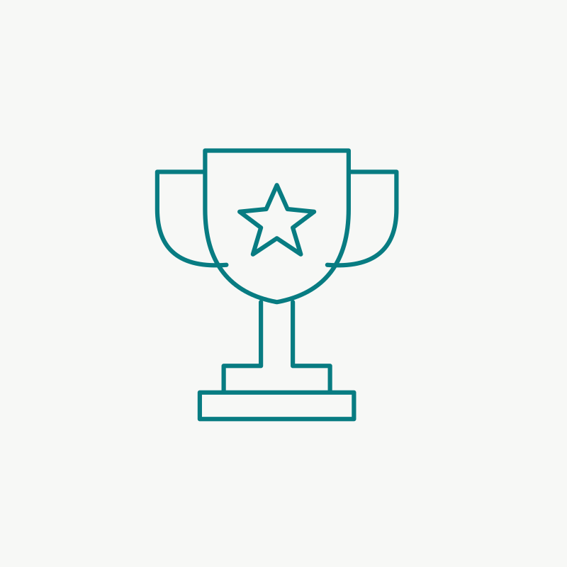 Collection of shining awards and trophies celebrating achievement and excellence, perfect for recognizing milestones.