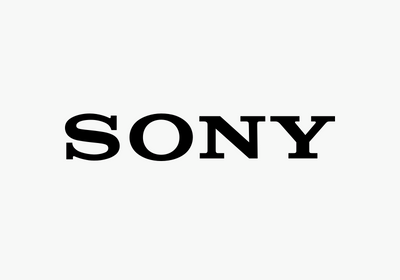 Black SONY wordmark on a white background