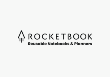 Rocketbook Notebooks including reusable pages, pen, and branding elements for corporate gift collection.