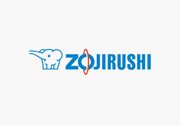 Black Zojirushi insulated bottle held outdoors for corporate gifting
