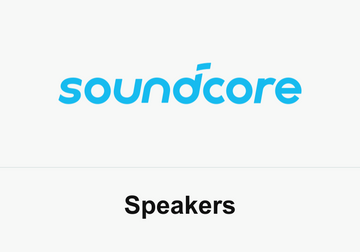 Soundcore logo with Speakers label for corporate audio gifts