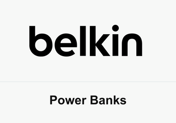 Belkin logo above Power Banks text