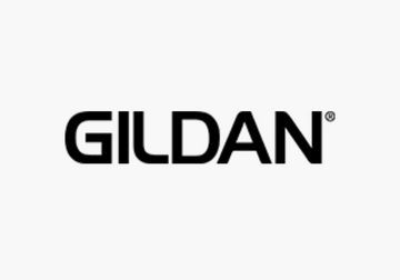 Gildan blue t-shirt showcased by a model, ideal for corporate gifts and promotional events.