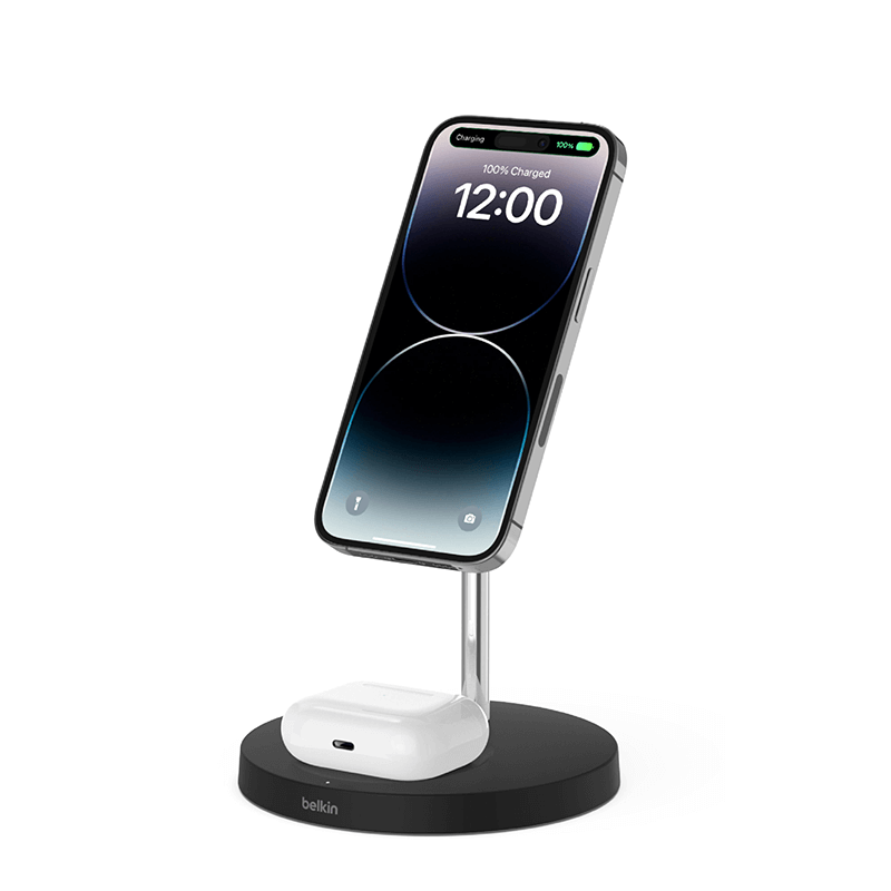 Belkin BoostCharge Pro 2in1 Wireless Charger Stand with MagSafe 15W Corporate Gifts Singapore