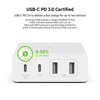 Belkin BoostCharge Pro 4-Port GaN Charger 108W + 2M adapter Corporate Gifts Singapore