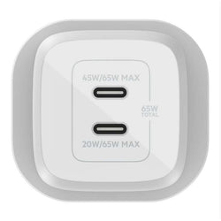 Belkin WCH013 BoostCharge Pro Dual USB-C GaN Wall Charger with PPS 65W Corporate Gifts Singapore
