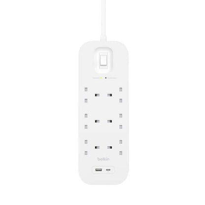 Belkin 6Way 2M Surge Protection Strip with USB A + C Corporate Gifts Singapore