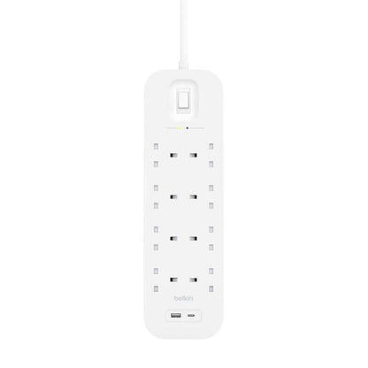 Belkin 8Way 2M Surge Protection Strip with USB A + C Corporate Gifts Singapore