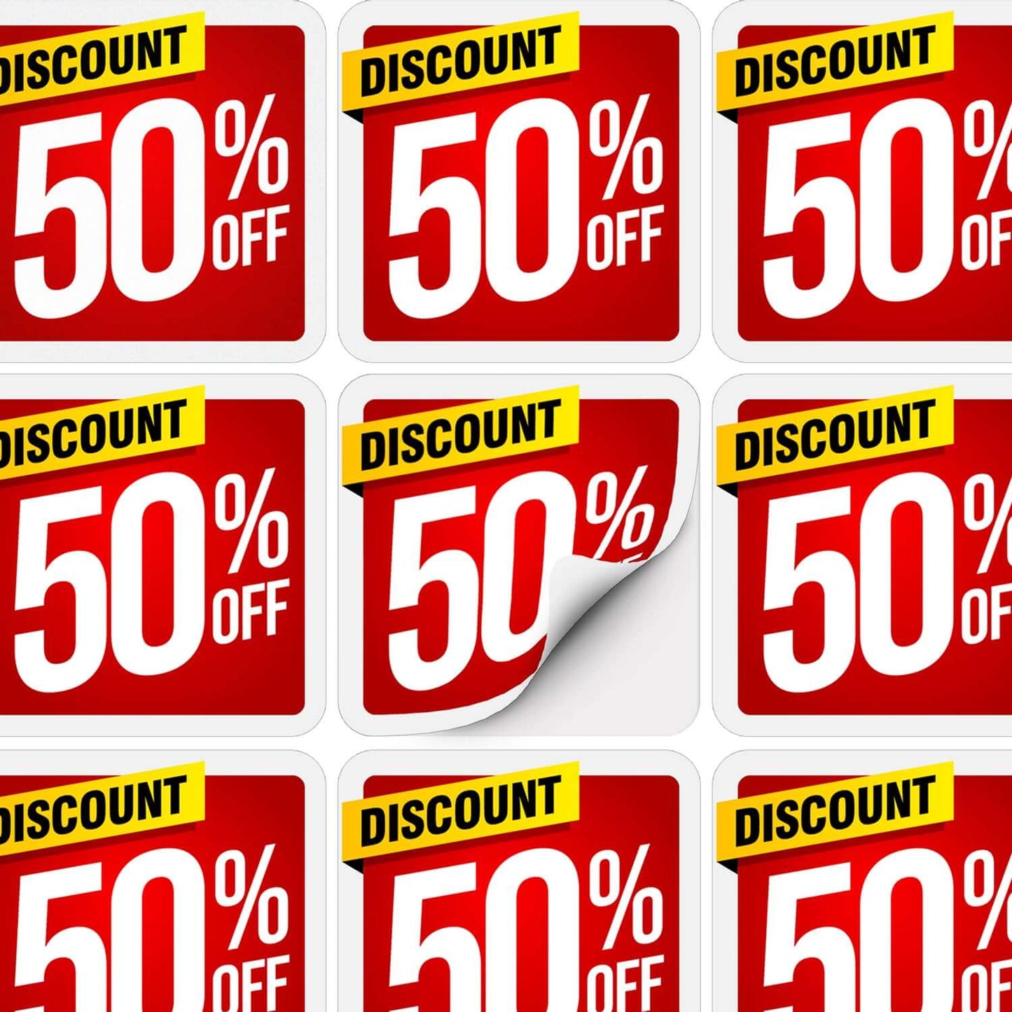 AD Labels 50 x 50mm Corporate Gift Singapore