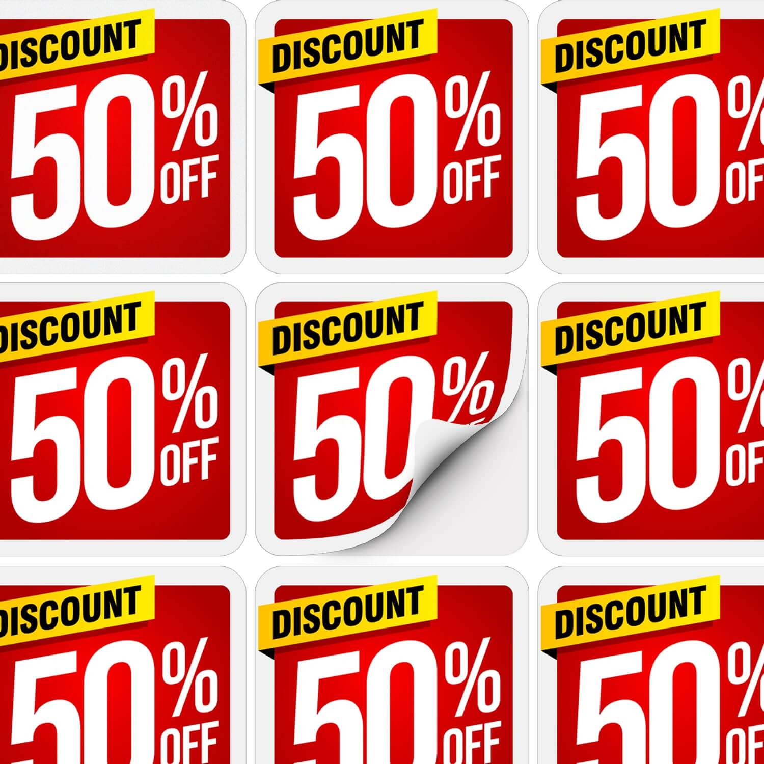 AD Labels 50 x 50mm Corporate Gift Singapore