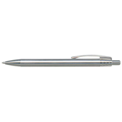 Recycled Stainless Steel Pen, a sleek eco-friendly ballpoint pen for stylish writing and corporate gifts.