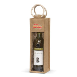 Serena Jute Wine Carrier Corporate Gift Singapore