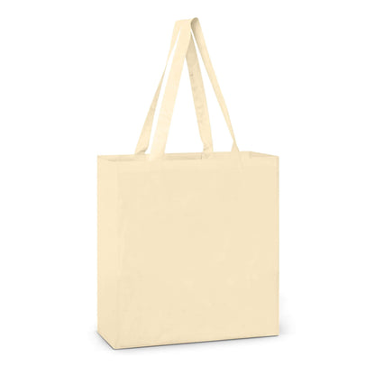 Carnaby Cotton Shoulder Tote made from unbleached natural cotton, perfect corporate gift for eco-friendly shopping.