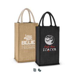 Donato Jute Double Wine Carrier Corporate Gift Singapore