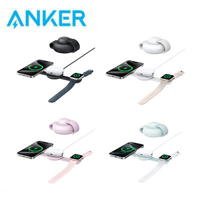 Anker MagGo 3-in-1 Foldable 15W Qi2 Wireless Charger B25M8