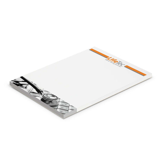 A6 Note Pad - 50 Leaves featuring high-quality paper and durable design, ideal as a corporate gift.