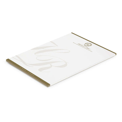 A4 Note Pad - 50 Leaves featuring high-quality paper and custom printed designs, perfect for corporate gift giving.