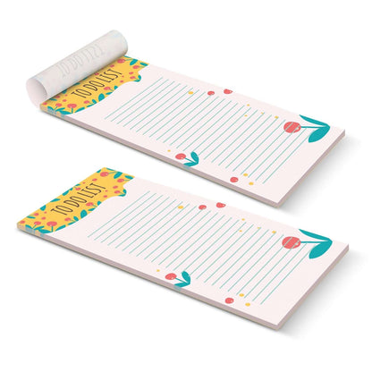 DLE Vertical Note Pad - 50 Leaves showcasing a colorful design for to-do lists and notes.