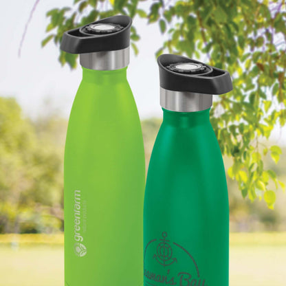 Mirage Powder Coated Vacuum Bottle - Push Button Lid Corporate Gift Singapore