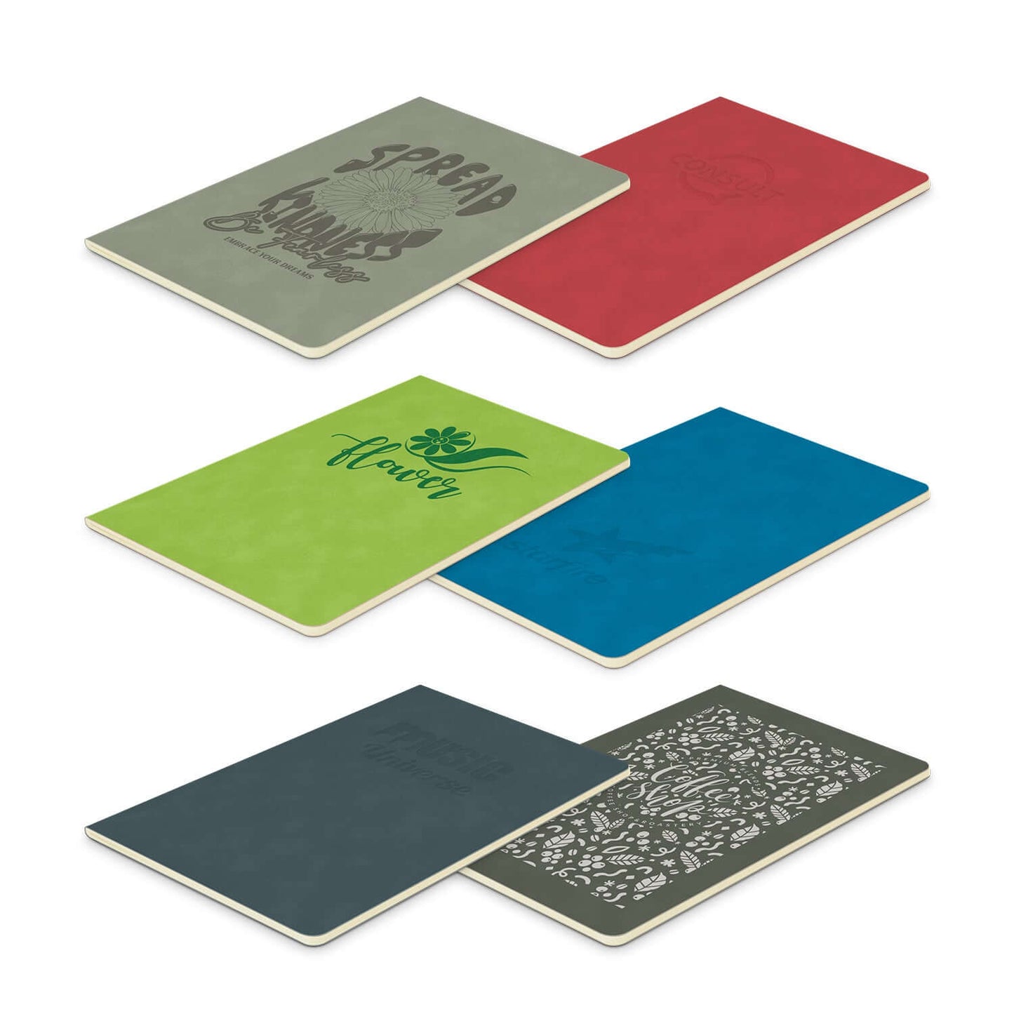 Elantra Notebook collection featuring colorful covers and elegant designs, perfect for corporate gifts.