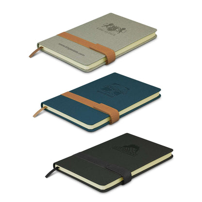 Nirvana Notebook collection featuring hard covers and magnetic closures, perfect for corporate gifts.