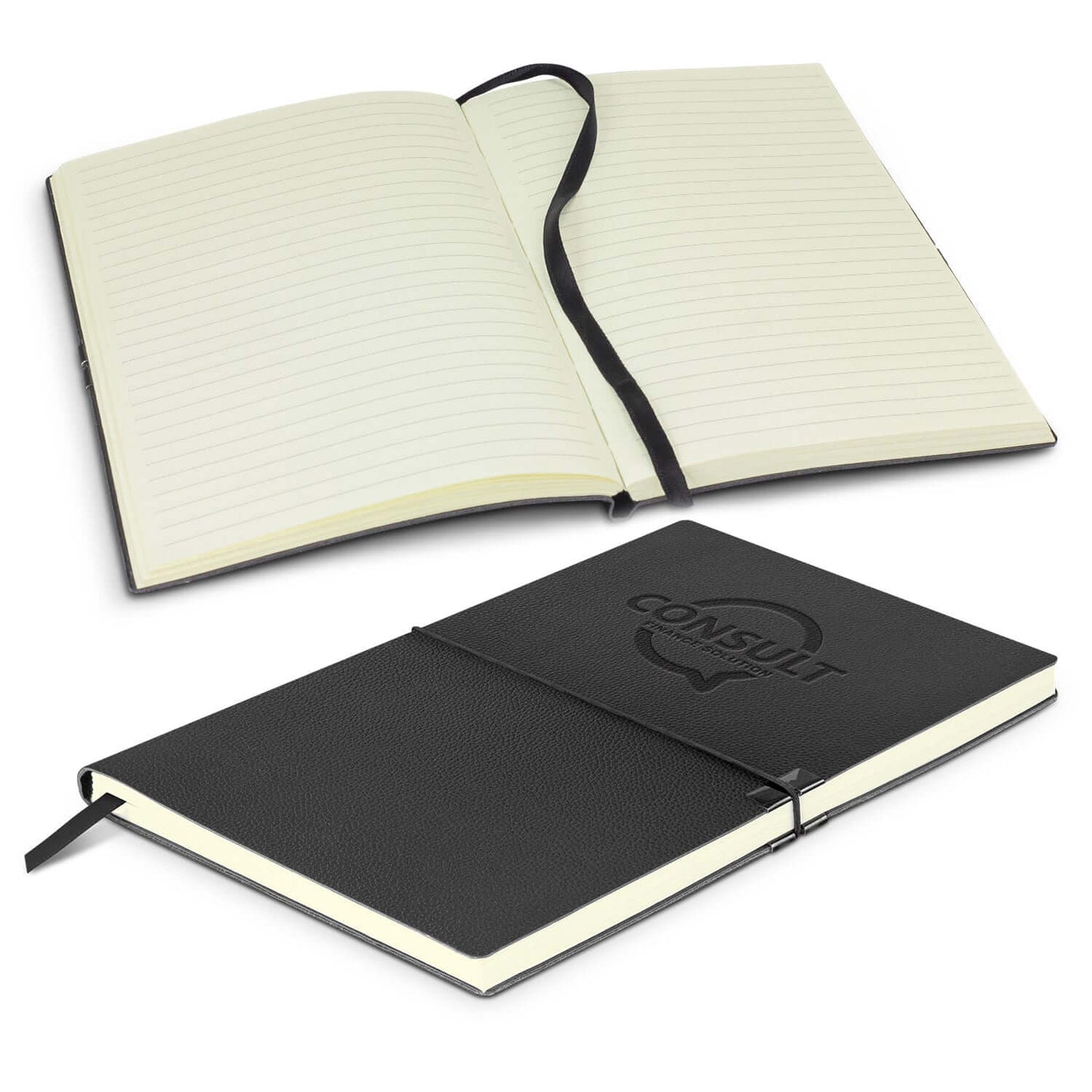 Samson Notebook with a soft cover, featuring lined pages, ideal for notes and as a corporate gift.