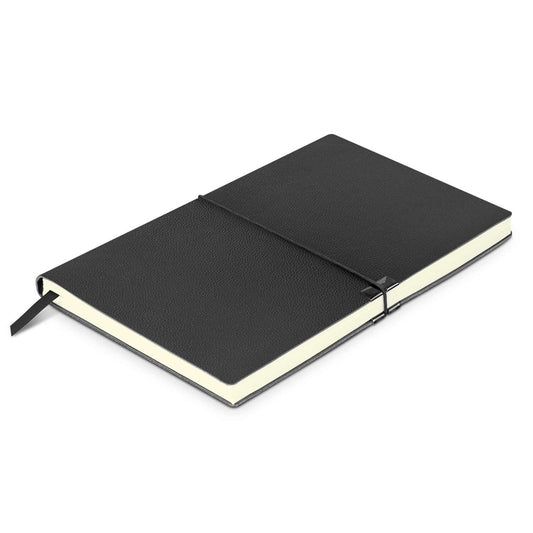Samson Notebook featuring a soft leather-look cover, perfect corporate gift, ideal for notes and sketches.