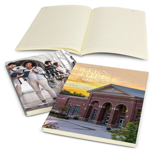 Chorus Notebook featuring customizable covers, lined pages, perfect for corporate gift giving and note-taking.
