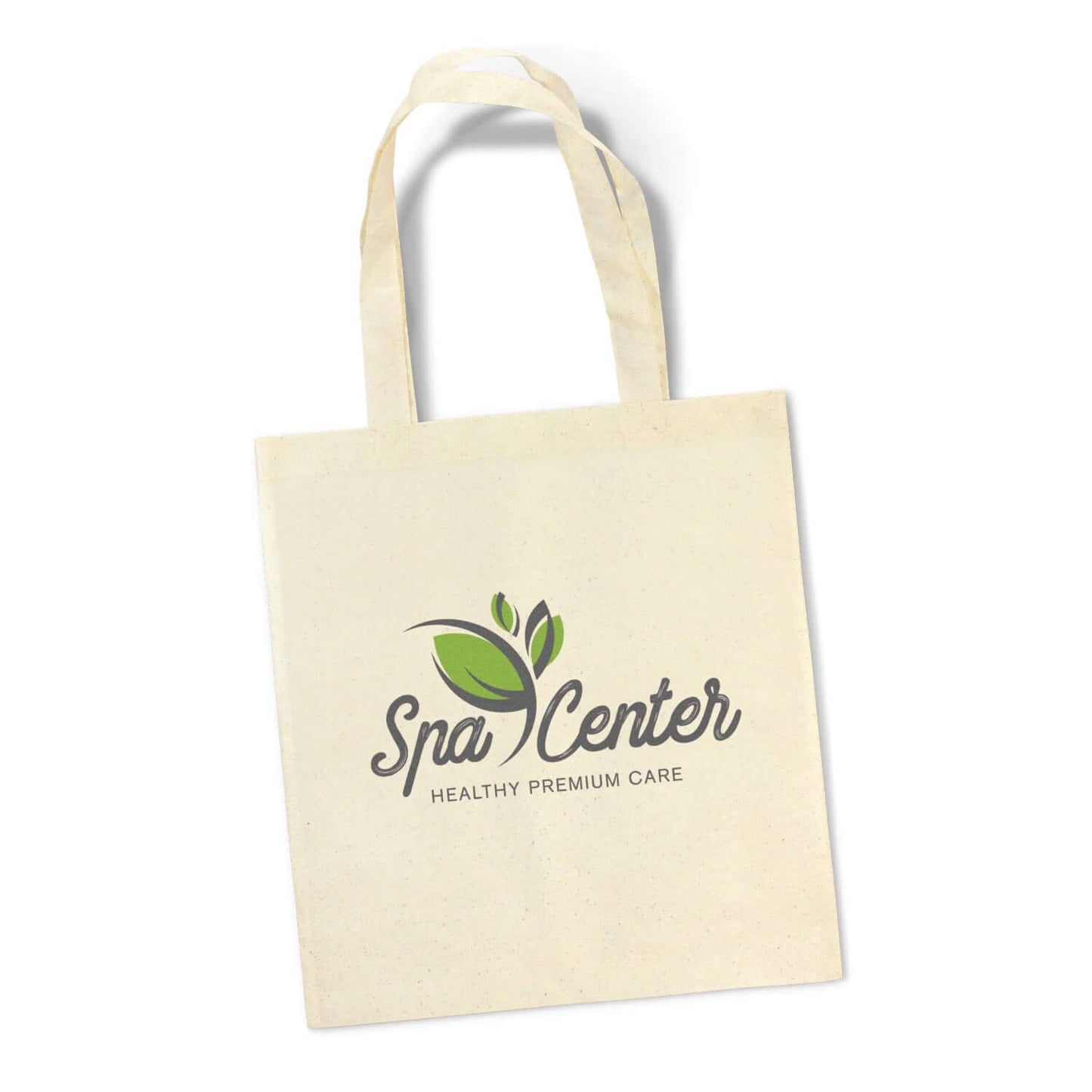 Viva Natural Look Tote Bag featuring Spa Center logo, perfect for eco-friendly shopping and corporate gifts.