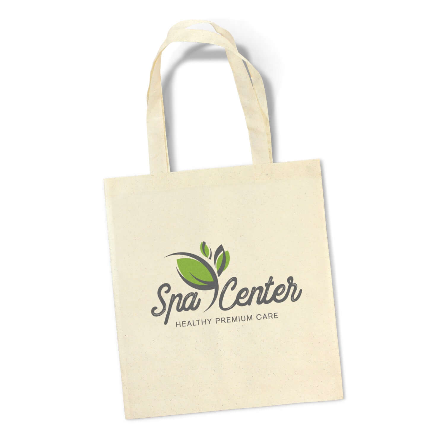 Viva Natural Look Tote Bag featuring Spa Center logo, perfect for eco-friendly shopping and corporate gifts.