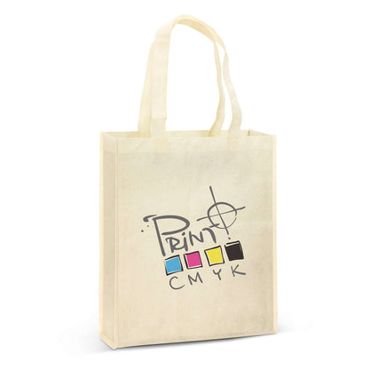 Avanti Natural Look Tote Bag with a unique design, featuring a print in CMYK colors.