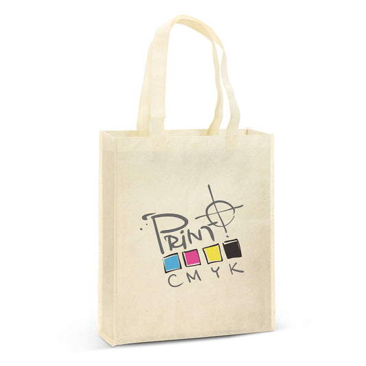 Avanti Natural Look Tote Bag with a unique design, featuring a print in CMYK colors.