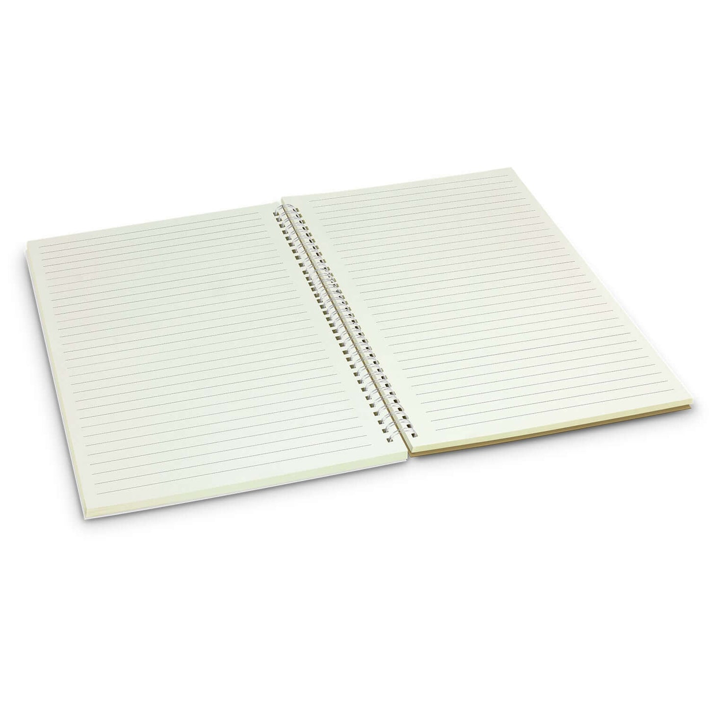 Lancia Full Colour Notebook - Medium open showing lined pages and silver wire binding, perfect for note-taking.