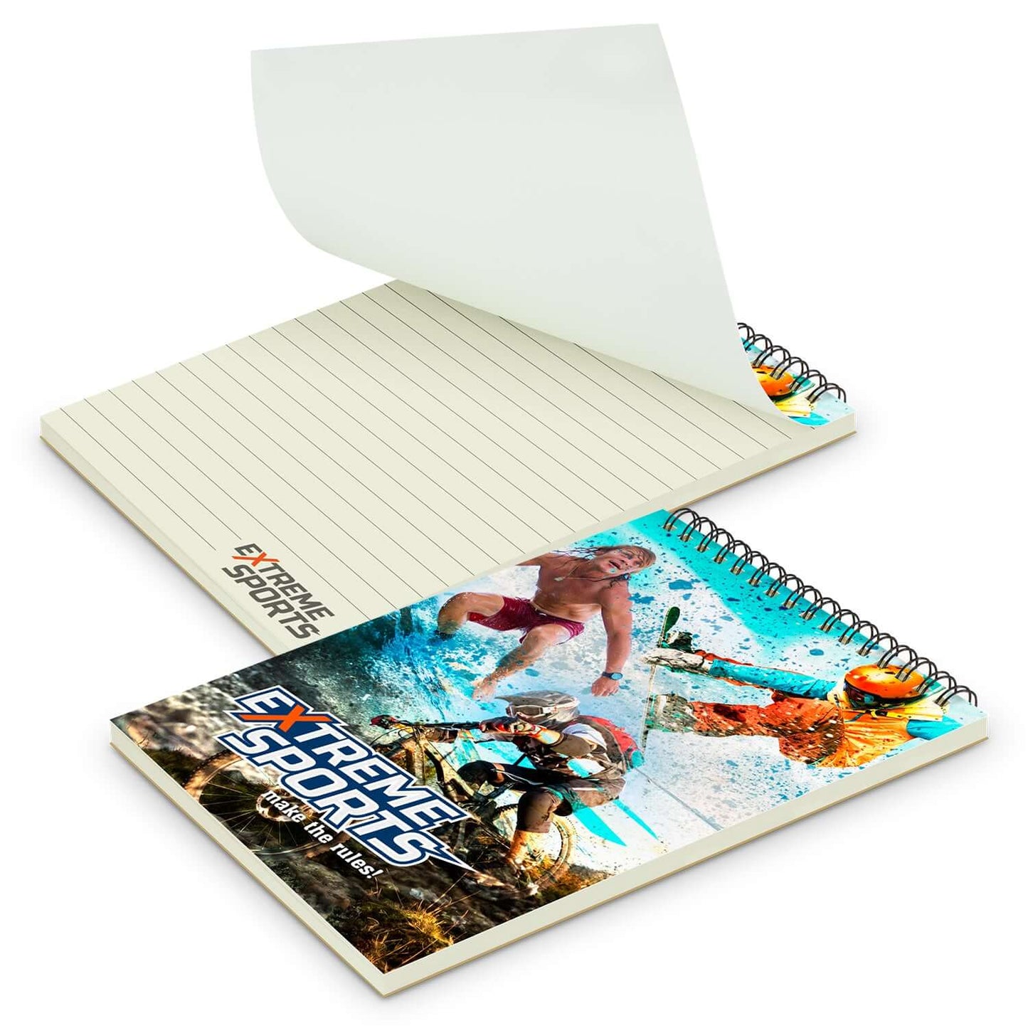 Scribe Full Colour Note Pad Medium featuring lined pages and vibrant cover for corporate gifts.