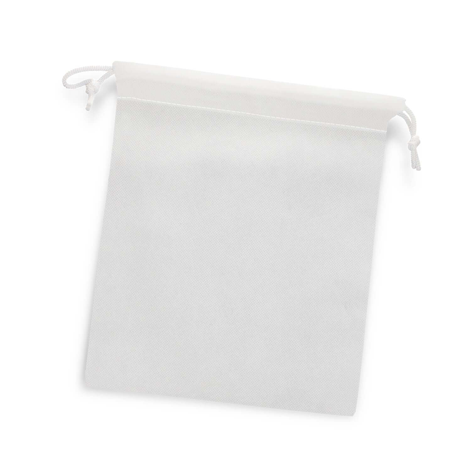 PP Drawstring Gift Bag - Medium in white color, perfect for corporate gifts and versatile gifting needs.